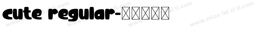 cute regular字体转换